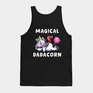 Magical Dadacorn Funny Farting Father's Day Gift for Dad Tank Top